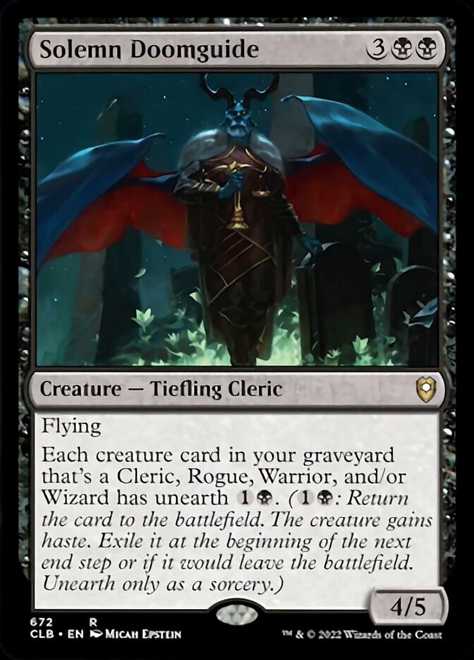 Solemn Doomguide [Commander Legends: Battle for Baldur's Gate] | Galaxy Games LLC