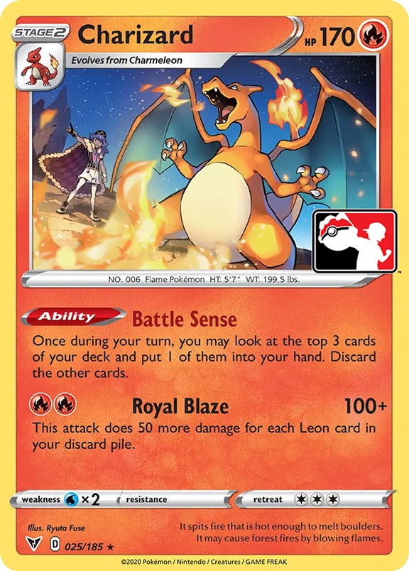 Charizard (025/185) [Prize Pack Series One] | Galaxy Games LLC