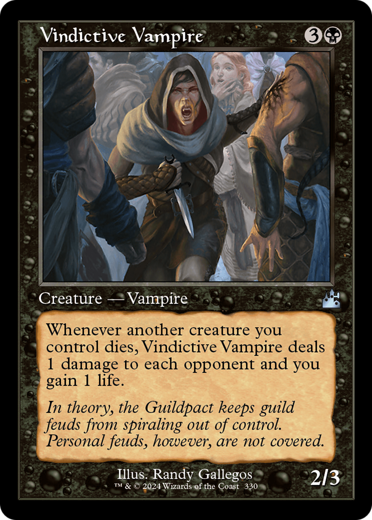 Vindictive Vampire (Retro Frame) [Ravnica Remastered] | Galaxy Games LLC