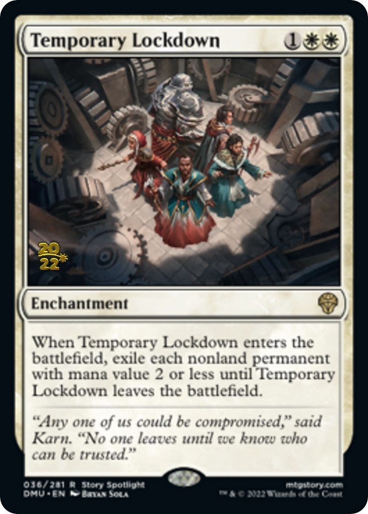 Temporary Lockdown [Dominaria United Prerelease Promos] | Galaxy Games LLC