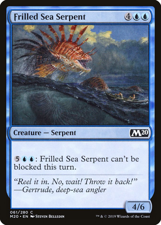 Frilled Sea Serpent [Core Set 2020] | Galaxy Games LLC