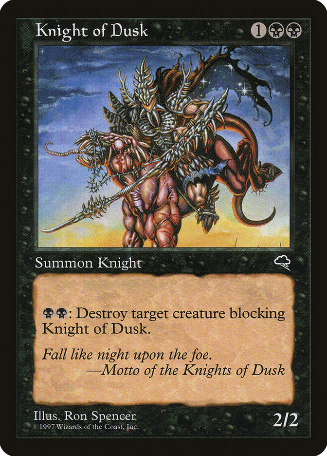 Knight of Dusk [Tempest] | Galaxy Games LLC