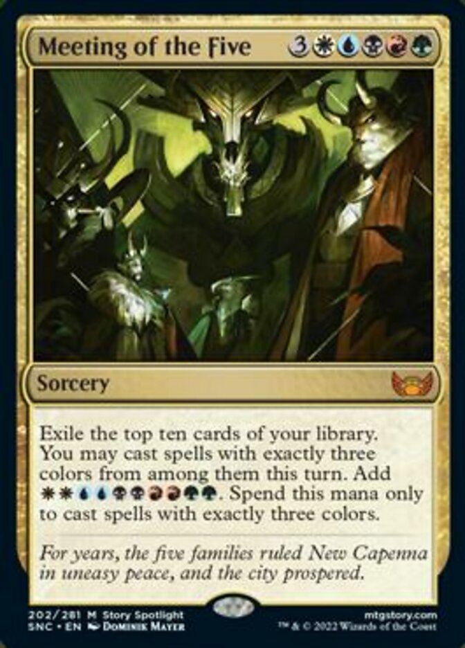 Meeting of the Five [Streets of New Capenna] | Galaxy Games LLC