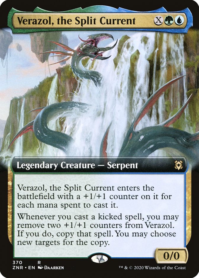 Verazol, the Split Current (Extended Art) [Zendikar Rising] | Galaxy Games LLC