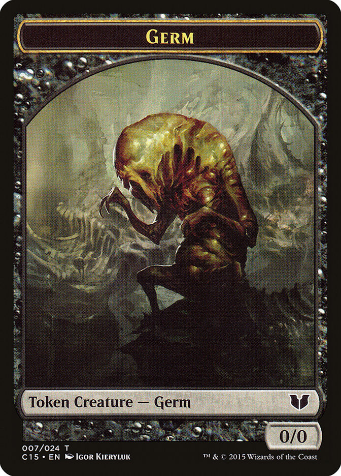 Germ // Zombie Double-Sided Token [Commander 2015 Tokens] | Galaxy Games LLC