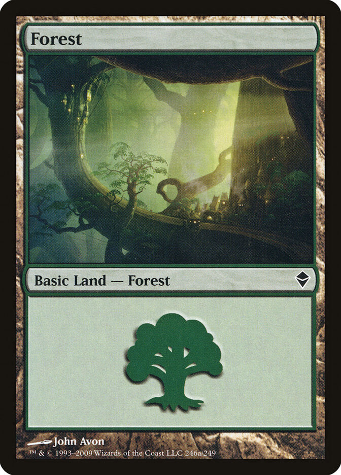 Forest (246a) [Zendikar] | Galaxy Games LLC