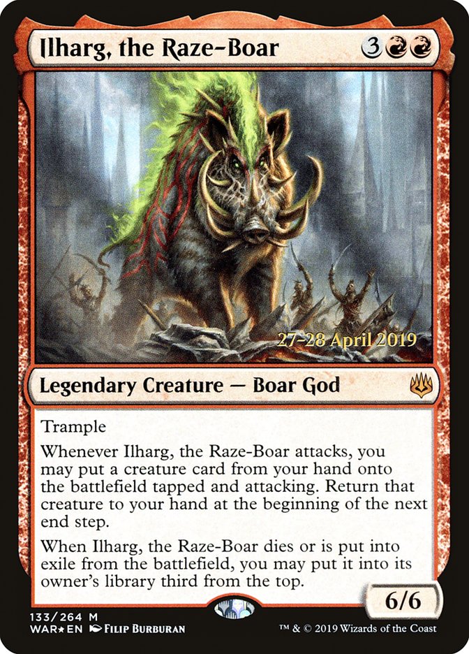 Ilharg, the Raze-Boar [War of the Spark Prerelease Promos] | Galaxy Games LLC