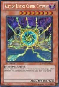 Ally of Justice Cosmic Gateway [HA02-EN022] Secret Rare | Galaxy Games LLC