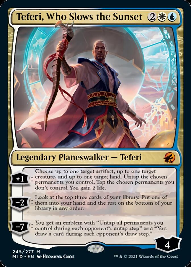 Teferi, Who Slows the Sunset [Innistrad: Midnight Hunt] | Galaxy Games LLC