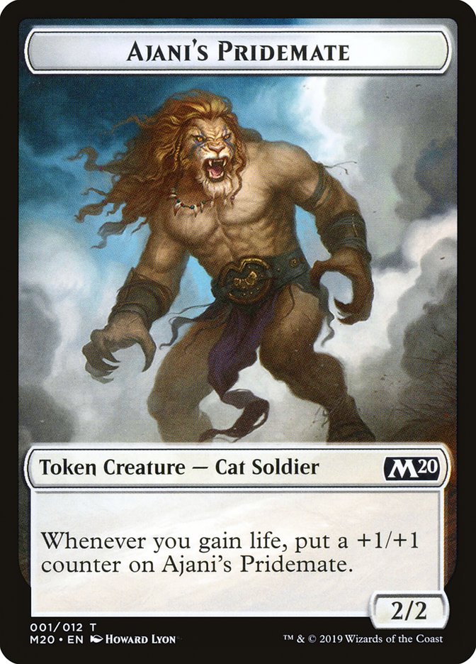 Ajani's Pridemate Token [Core Set 2020 Tokens] | Galaxy Games LLC