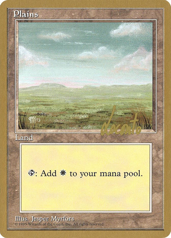 Plains (ml364) (Michael Loconto) [Pro Tour Collector Set] | Galaxy Games LLC