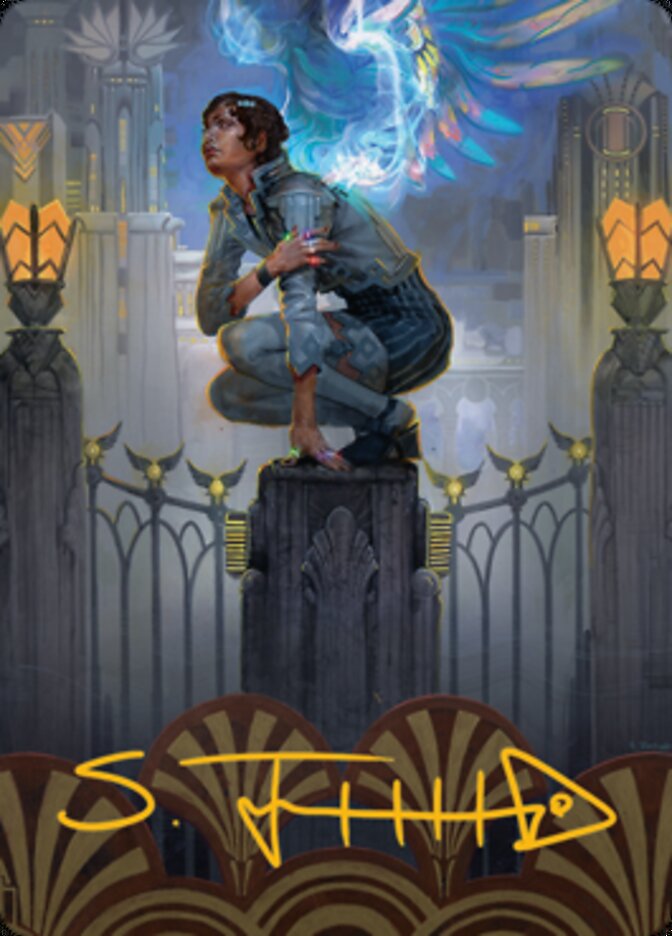 Giada, Font of Hope 2 Art Card (Gold-Stamped Signature) [Streets of New Capenna Art Series] | Galaxy Games LLC