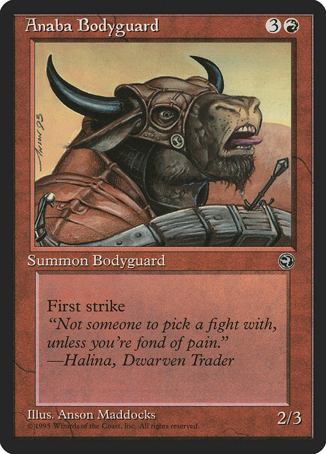 Anaba Bodyguard (Halina Flavor Text) [Homelands] | Galaxy Games LLC