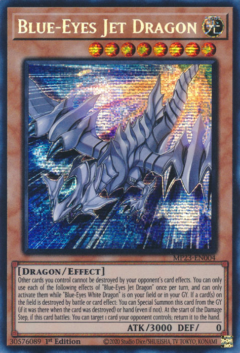 Blue-Eyes Jet Dragon [MP23-EN004] Prismatic Secret Rare | Galaxy Games LLC