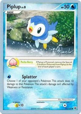 Piplup LV.8 (72/100) (Empotech - Dylan Lefavour) [World Championships 2008] | Galaxy Games LLC