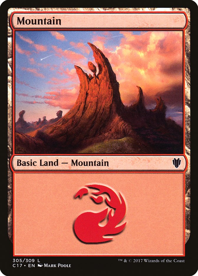 Mountain (305) [Commander 2017] | Galaxy Games LLC