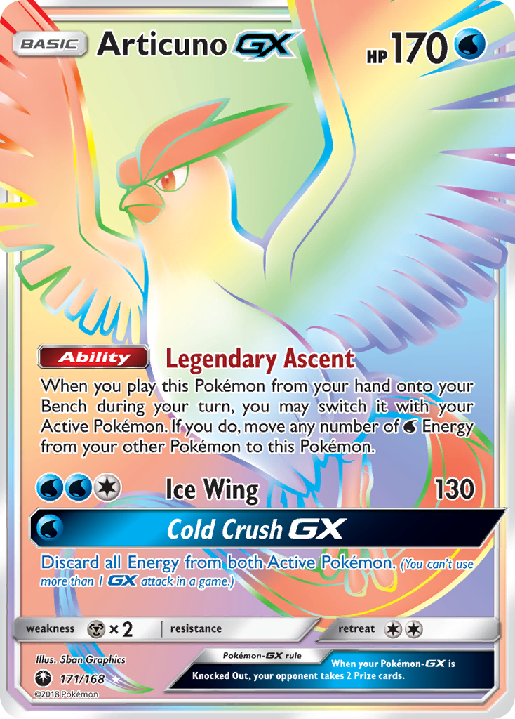 Articuno GX (171/168) [Sun & Moon: Celestial Storm] | Galaxy Games LLC