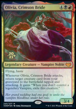 Olivia, Crimson Bride [Innistrad: Crimson Vow Prerelease Promos] | Galaxy Games LLC