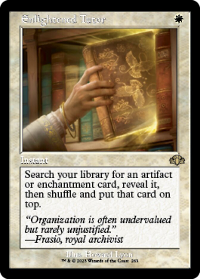 Enlightened Tutor (Retro) [Dominaria Remastered] | Galaxy Games LLC