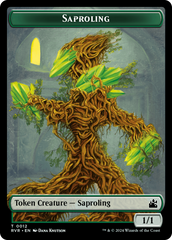Saproling // Angel (0003) Double-Sided Token [Ravnica Remastered Tokens] | Galaxy Games LLC