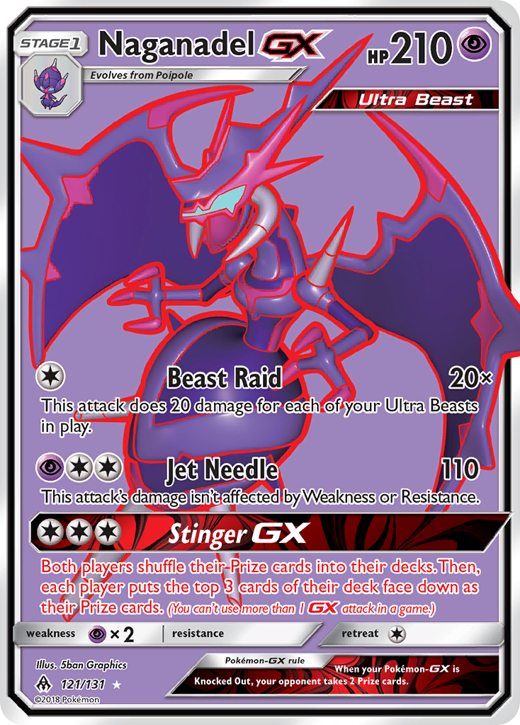 Naganadel GX (121/131) [Sun & Moon: Forbidden Light] | Galaxy Games LLC