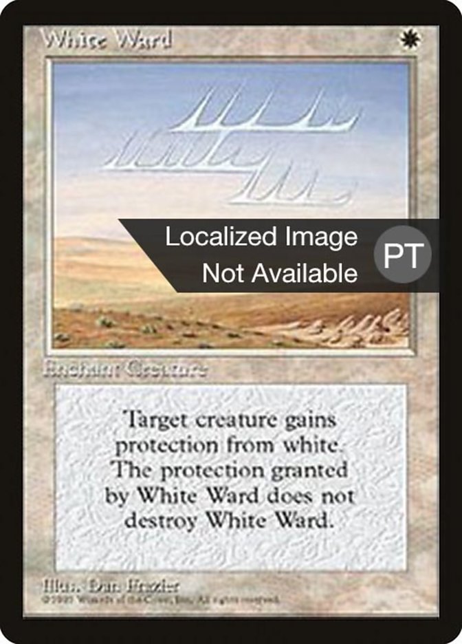 White Ward [Fourth Edition (Foreign Black Border)] | Galaxy Games LLC