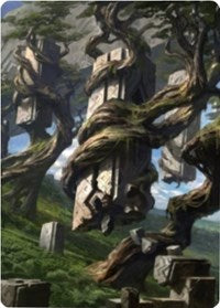 Forest 2 Art Card [Zendikar Rising Art Series] | Galaxy Games LLC