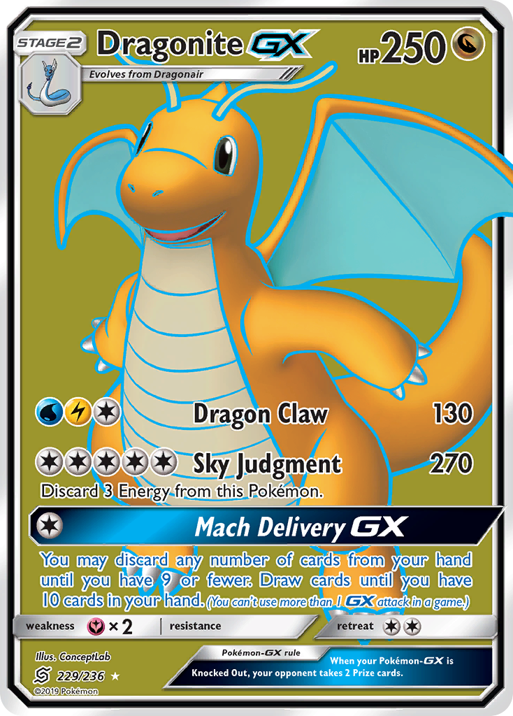 Dragonite GX (229/236) [Sun & Moon: Unified Minds] | Galaxy Games LLC