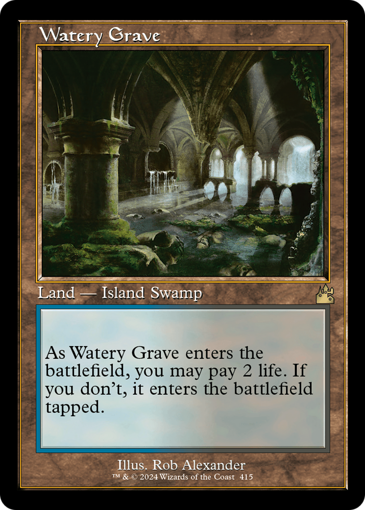 Watery Grave (Retro) [Ravnica Remastered] | Galaxy Games LLC