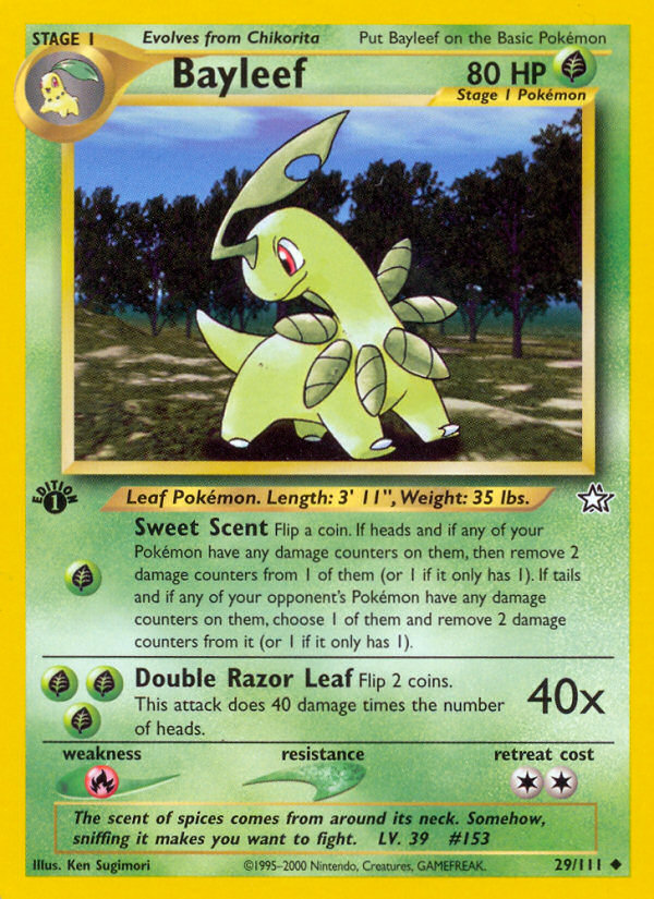 Bayleef (29/111) [Neo Genesis 1st Edition] | Galaxy Games LLC