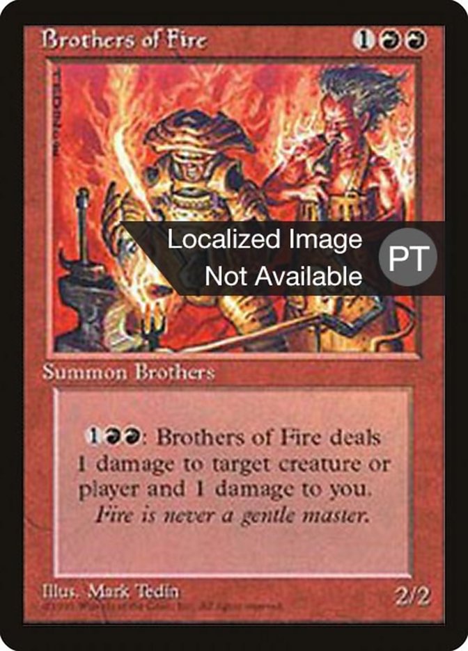 Brothers of Fire [Fourth Edition (Foreign Black Border)] | Galaxy Games LLC