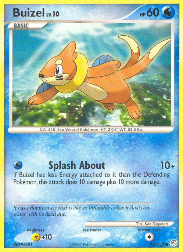 Buizel (72/130) [Diamond & Pearl: Base Set] | Galaxy Games LLC