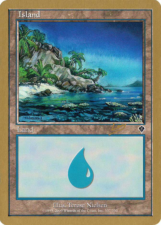 Island (rl337a) (Raphael Levy) [World Championship Decks 2002] | Galaxy Games LLC