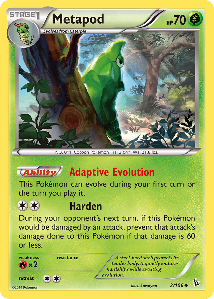 Metapod (2/106) [XY: Flashfire] | Galaxy Games LLC