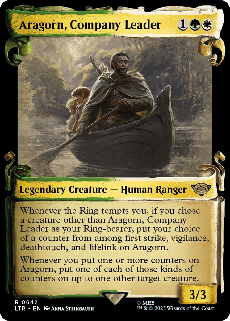 Aragorn, Company Leader [The Lord of the Rings: Tales of Middle-Earth Showcase Scrolls] | Galaxy Games LLC