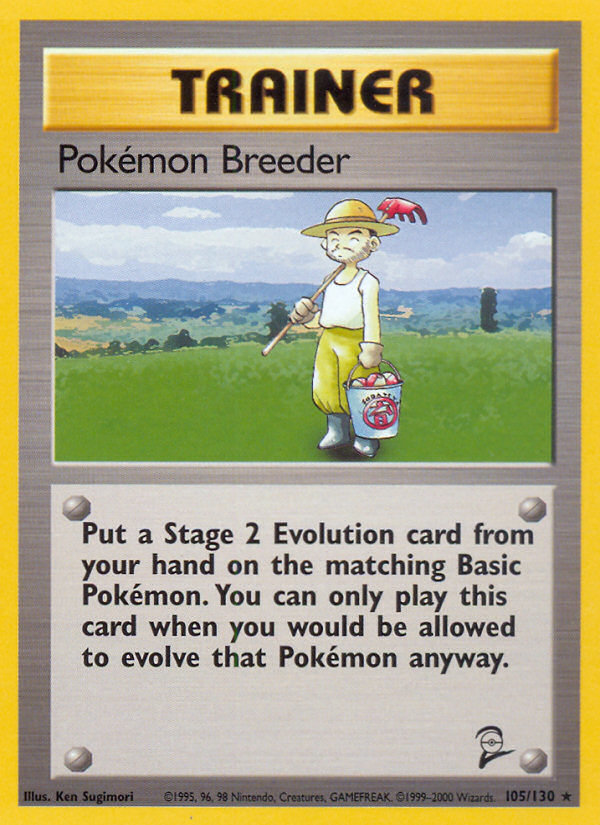 Pokemon Breeder (105/130) [Base Set 2] | Galaxy Games LLC