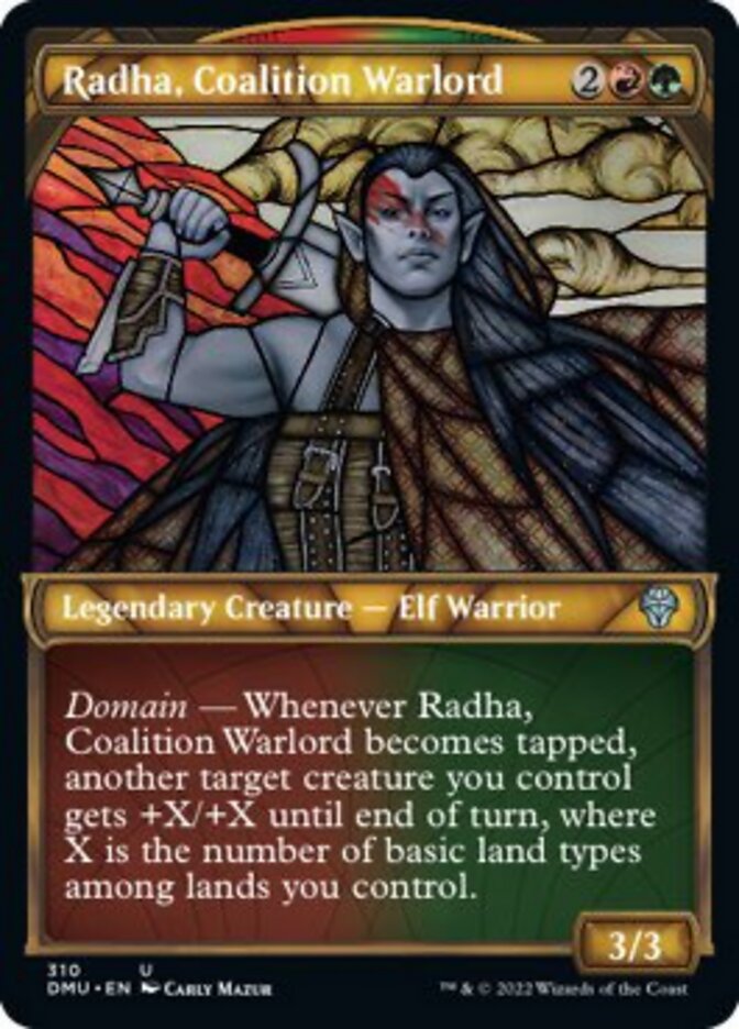 Radha, Coalition Warlord (Showcase) [Dominaria United] | Galaxy Games LLC