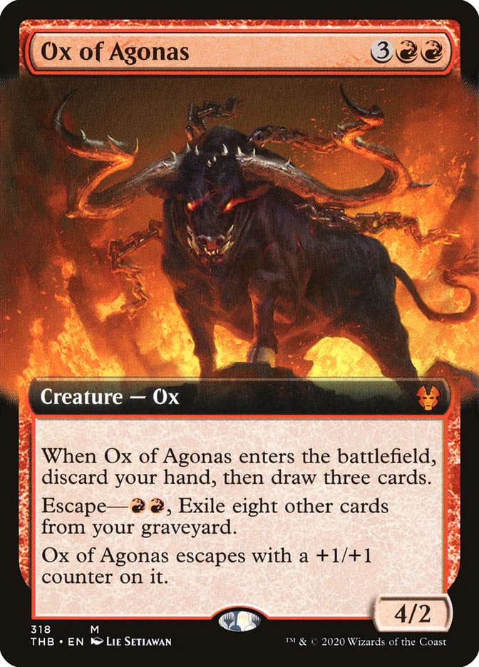 Ox of Agonas (Extended Art) [Theros Beyond Death] | Galaxy Games LLC