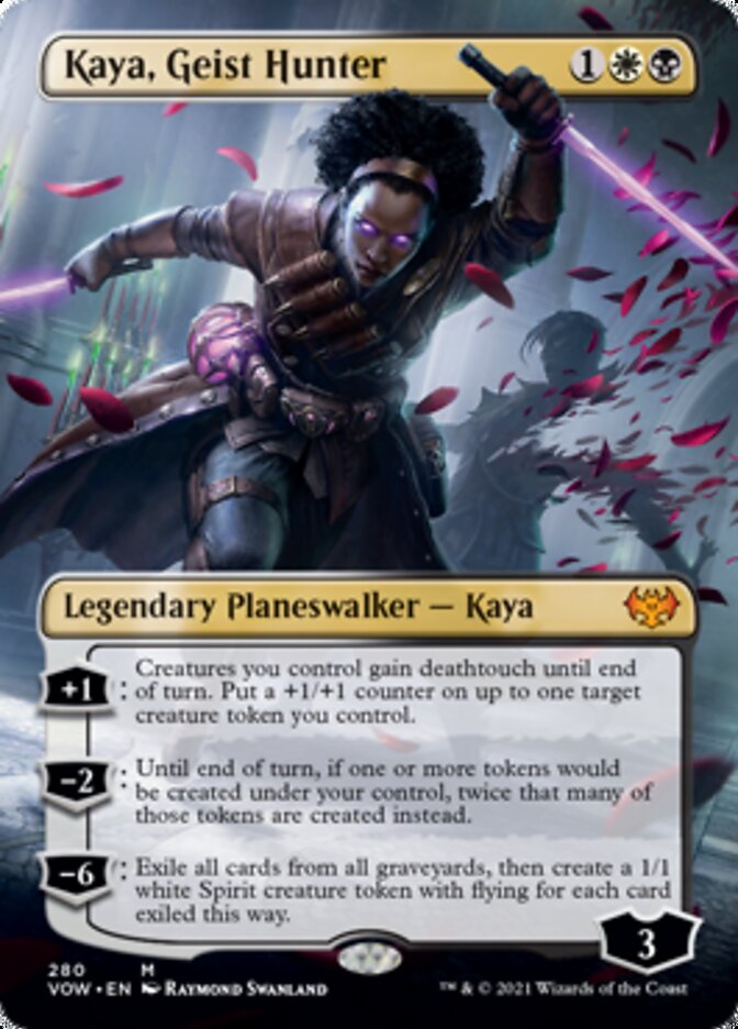 Kaya, Geist Hunter (Borderless) [Innistrad: Crimson Vow] | Galaxy Games LLC