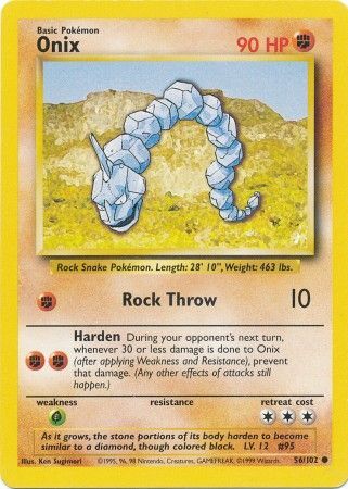 Onix (56/102) [Base Set Unlimited] | Galaxy Games LLC