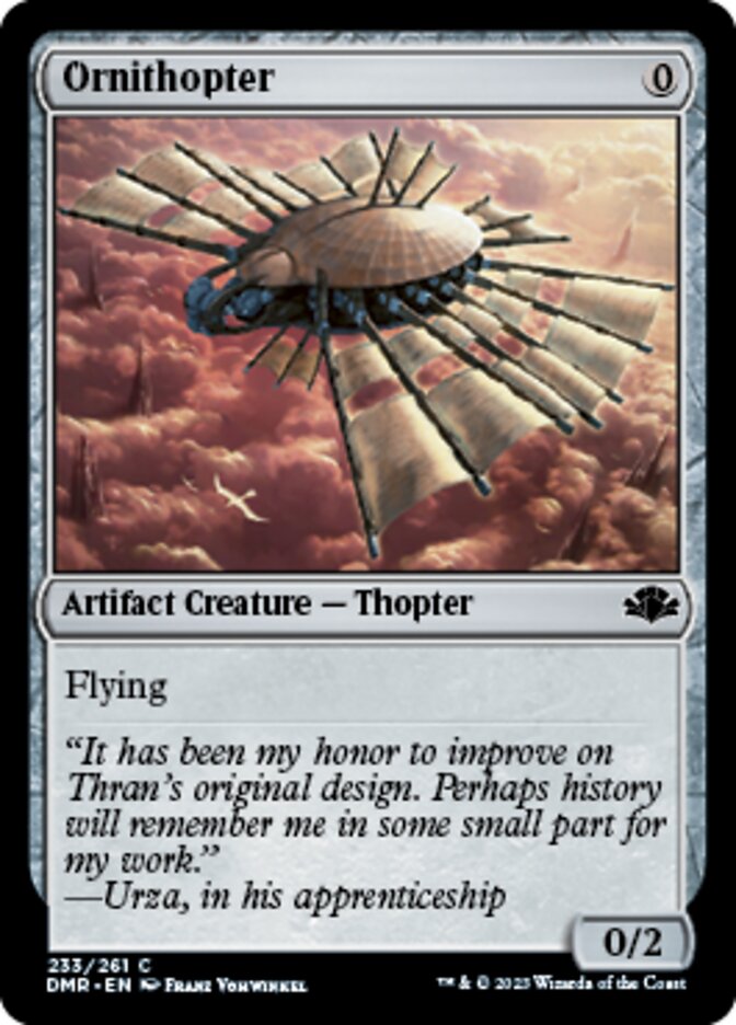 Ornithopter [Dominaria Remastered] | Galaxy Games LLC