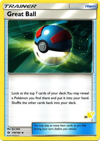 Great Ball (119/149) (Pikachu Stamp #38) [Battle Academy 2020] | Galaxy Games LLC