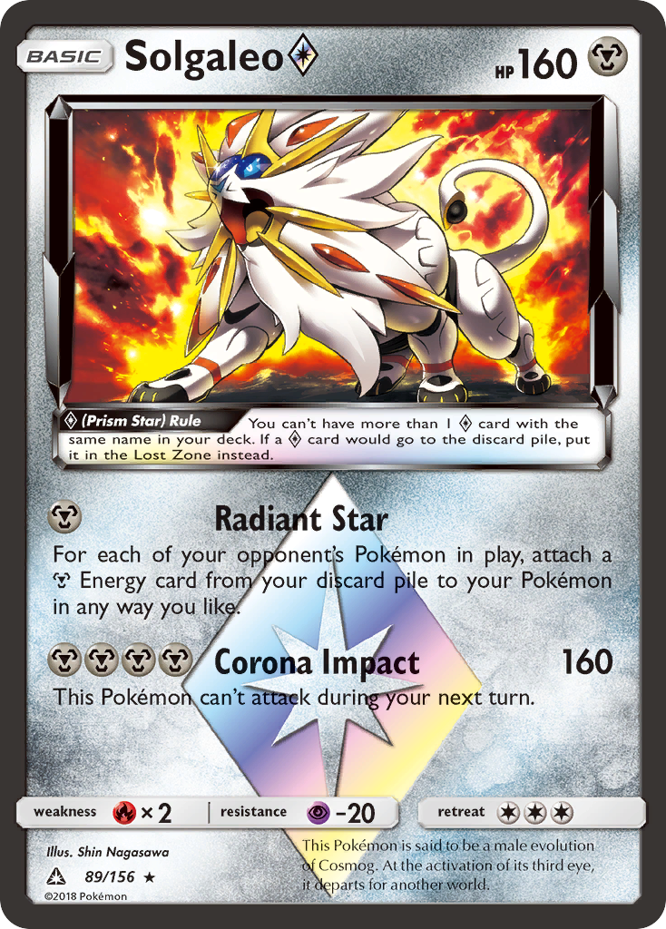 Solgaleo (89/156) (Prism Star) [Sun & Moon: Ultra Prism] | Galaxy Games LLC