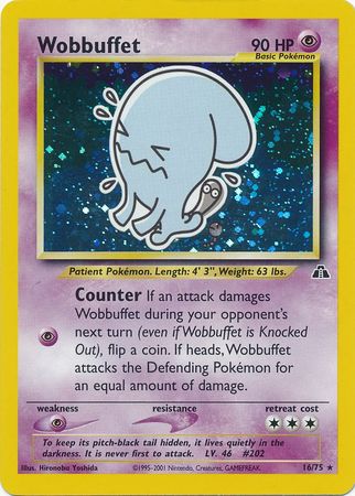 Wobbuffet (16/75) [Neo Discovery Unlimited] | Galaxy Games LLC