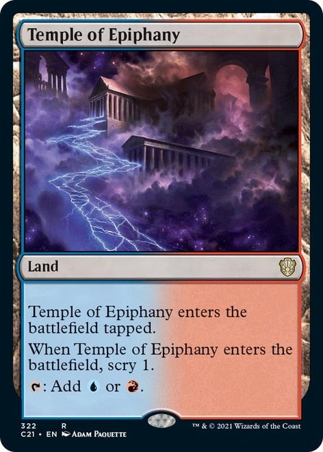 Temple of Epiphany [Commander 2021] | Galaxy Games LLC