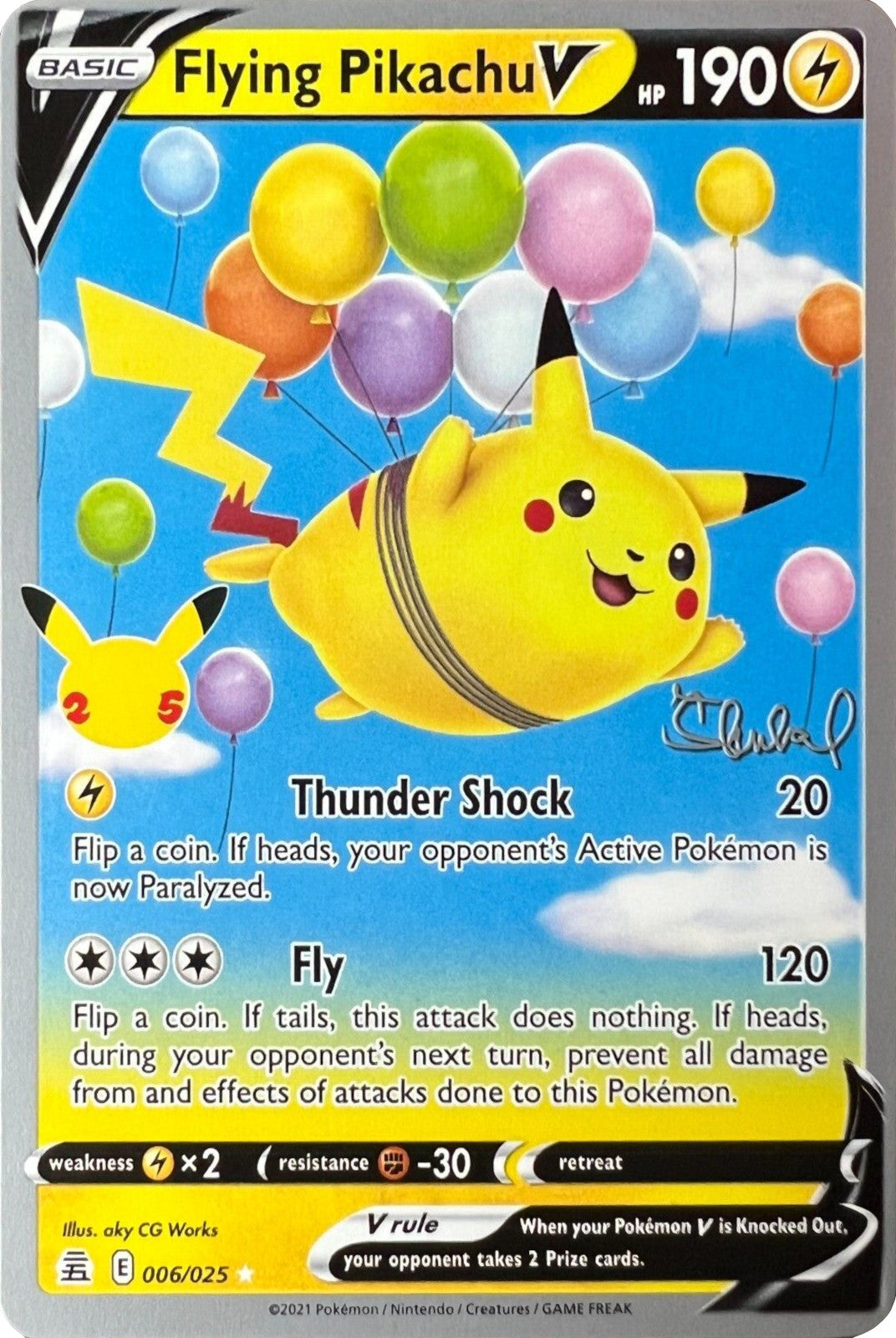 Flying Pikachu V (006/025) (ADP - Ondrej Skubal) [World Championships 2022] | Galaxy Games LLC