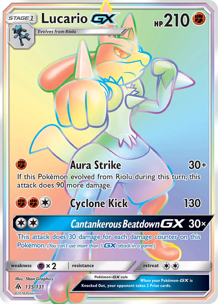 Lucario GX (135/131) [Sun & Moon: Forbidden Light] | Galaxy Games LLC