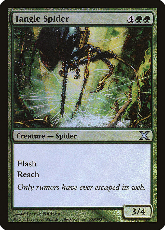 Tangle Spider (Premium Foil) [Tenth Edition] | Galaxy Games LLC
