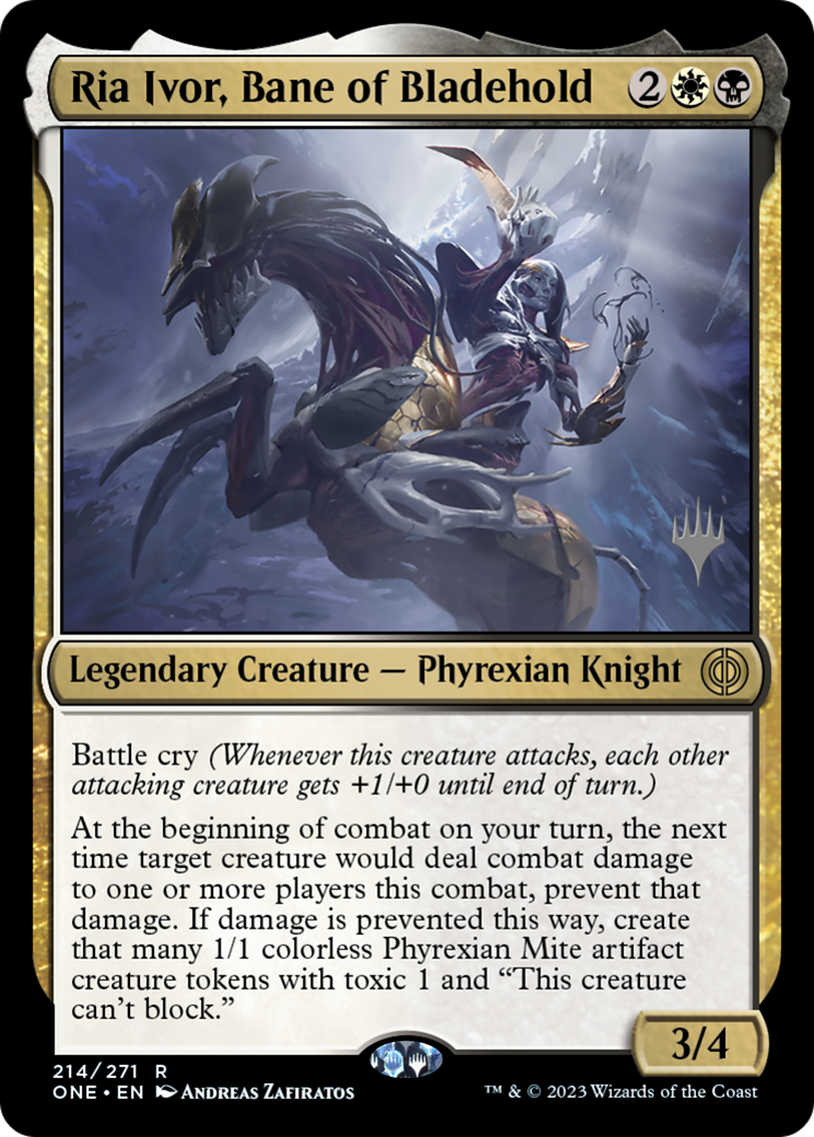 Ria Ivor, Bane of Bladehold (Promo Pack) [Phyrexia: All Will Be One Promos] | Galaxy Games LLC