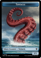 Tentacle // Koma's Coil Double-Sided Token [Murders at Karlov Manor Commander Tokens] | Galaxy Games LLC
